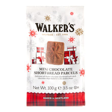Load image into Gallery viewer, Walker's Mini Bag Festive Chocolate Shortbread Parcels
