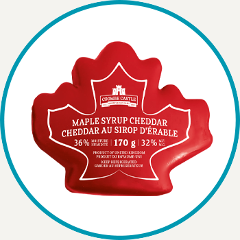 Coombe Castle Maple Syrup Cheddar Cheese (Red Leaf)