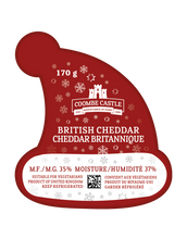 Load image into Gallery viewer, Coombe Castle Christmas Hat British Cheddar Wax Truckle
