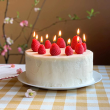 Load image into Gallery viewer, Happy Organics Strawberry Birthday Candles
