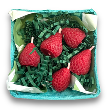 Load image into Gallery viewer, Happy Organics Strawberry Birthday Candles
