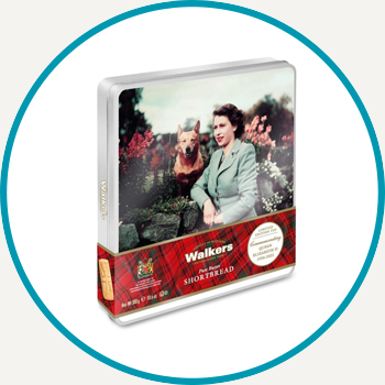 Walker's Queen Elizabeth II Commemorative Balmoral Castle Tin