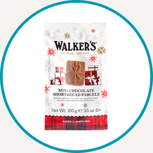 Load image into Gallery viewer, Walker's Mini Bag Festive Chocolate Shortbread Parcels
