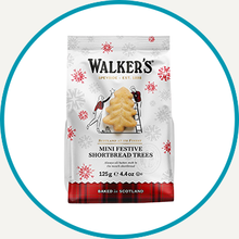 Load image into Gallery viewer, Walker's Mini Bag Festive Shortbread Trees
