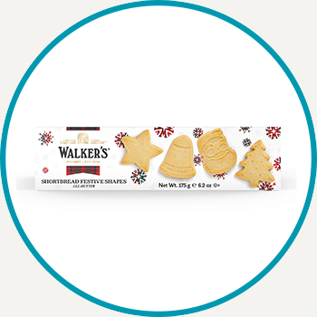 Walker's Festive Shapes Shortbread