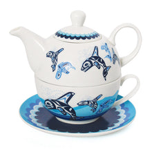 Load image into Gallery viewer, Tea For One Set - Orca Family by Paul Windsor
