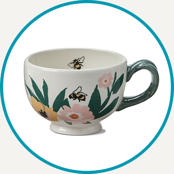 Bee Blossom Tea Cup