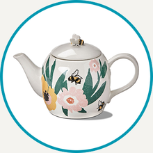 Load image into Gallery viewer, Bee Blossom Teapot (ONLINE ONLY)
