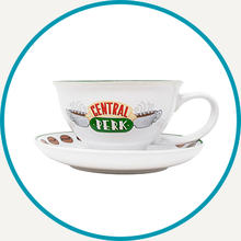 Load image into Gallery viewer, Friends Central Perk Tea Cup &amp; Saucer
