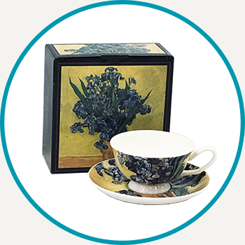Van Gogh Irises Tea Cup & Saucer