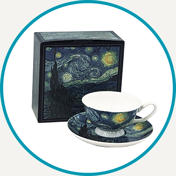 Van Gogh Starry Night Tea Cup & Saucer