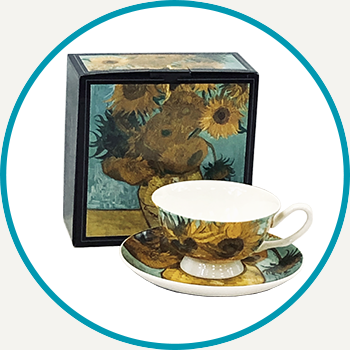 Van Gogh Sunflowers Tea Cup & Saucer