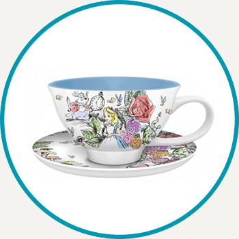 Alice in Wonderland Tea Cup & Saucer